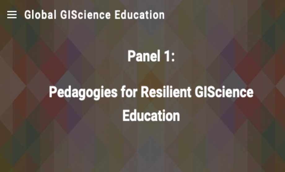  GIScience Resilience Panel 
