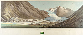 The Rhone glacier in 26 August 1848.