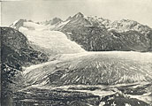 The Rhone glacier in 1849.