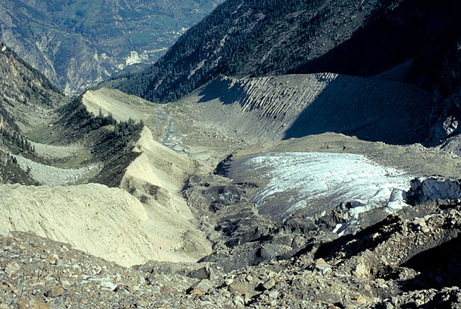 The Ried glacier near Grächen (Valais)