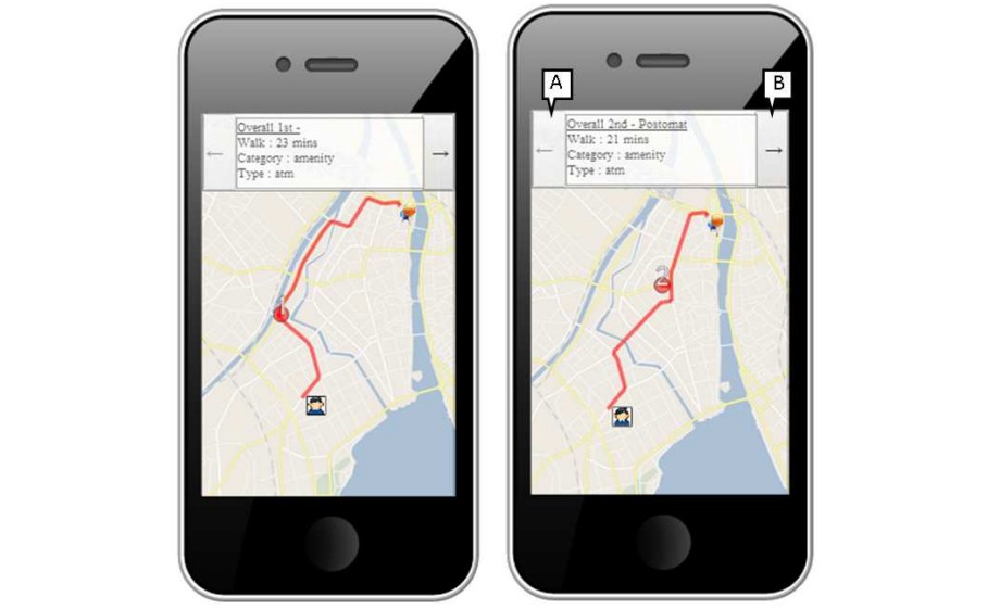 Representation of Geographic Relevance in Mobile Application