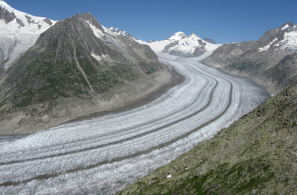 The Aletsch glacier in 2009. Credit: Guillaume Jouvet