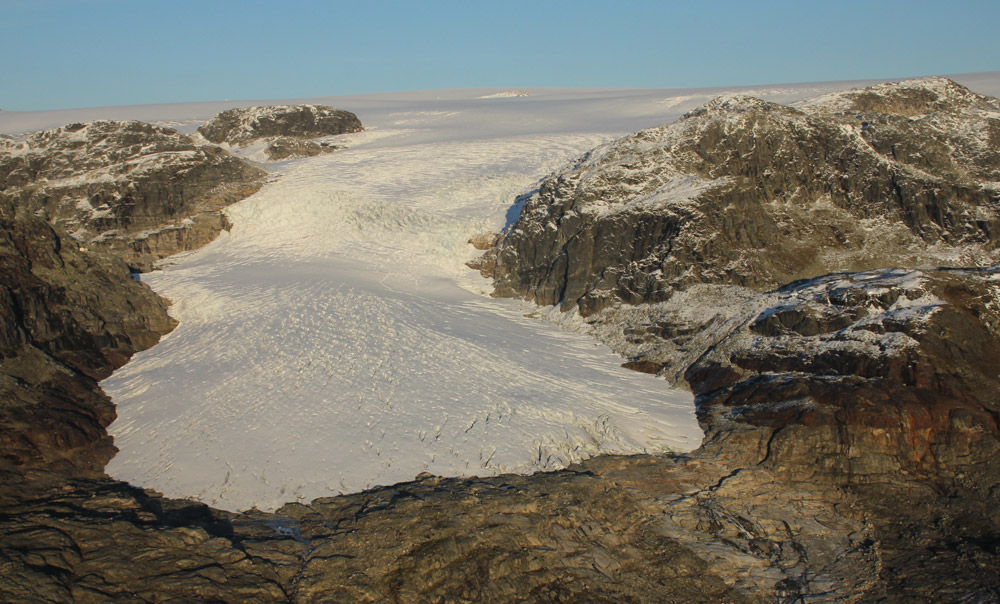 Rembesdalskåka - an outlet glacier from Hardangerjøkulen in Norway 