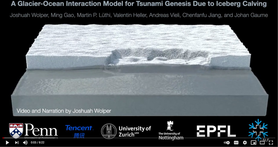 Full video: New model simulates the tsunamis caused by iceberg calving 