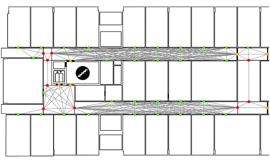 HiVG: A hierarchical indoor visibility-based graph for navigation guidance in multi-storey buildings