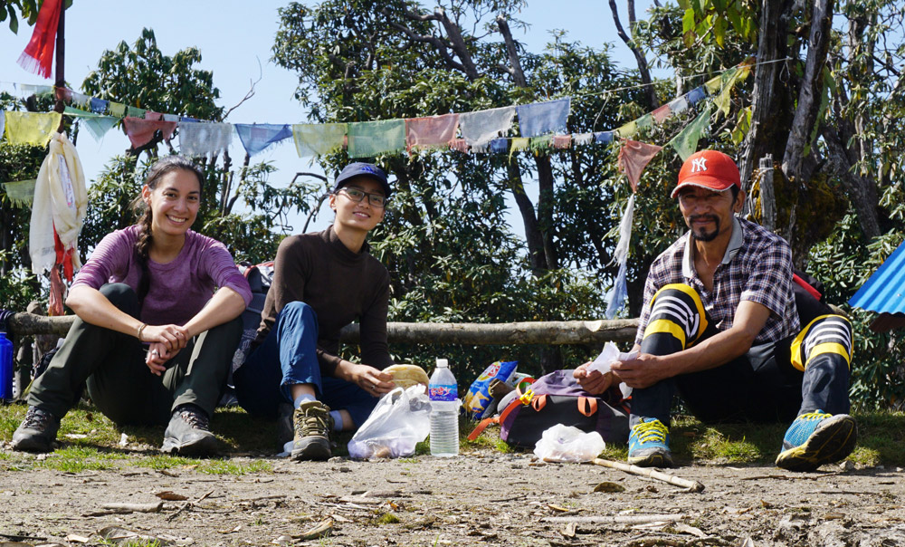 Lunch break at 3056 m