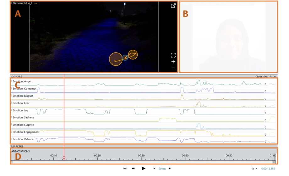 The positive effect of blue luminescent pathways on urban park visitor’s affective states